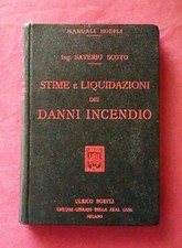 HOEPLI STIME E LIQUIDAZIONI DEI DANNI INCENDIO 1929 ING. SAVERIO SCOTO