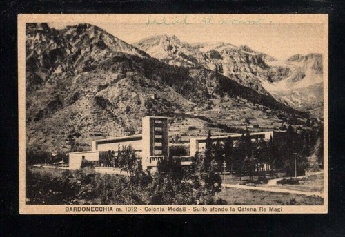 Cartolina bardonecchia colonia - bardonecchia,