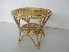 TAVOLO TAVOLINO RATTAN VIMINI