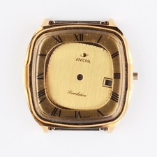 ENICAR REVELATION 800-01-01 Cassa per Orologio placcata oro con quadrante NOS