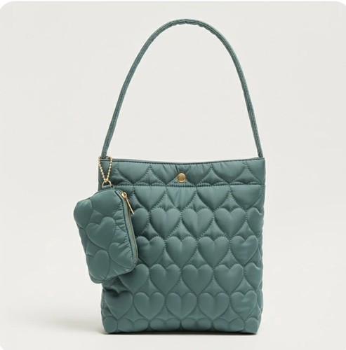 Borsa trapuntata cuore - cuore,,
