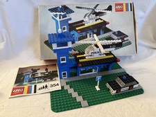 LEGO LEGOLAND Police Heliport 354 Stazione di Polizia Elicottero Auto IMBALLO ORIGINALE Istruzioni