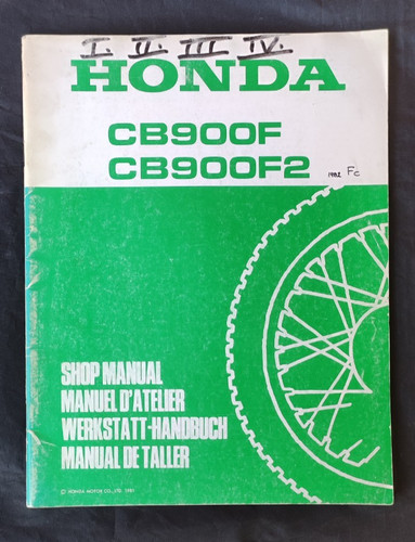 Honda 900 1981 shop - cb,