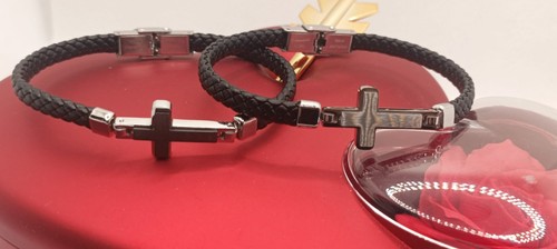 Bracciale uomo croce - croce, acciaio