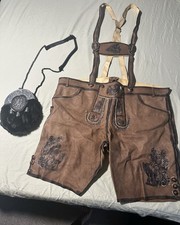 Autentica pelle tedesca pantaloni di pelle 50" 