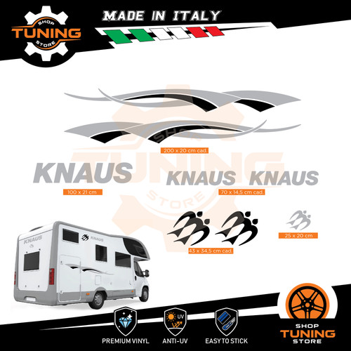 Kit adesivi camper knaus - adesivi,