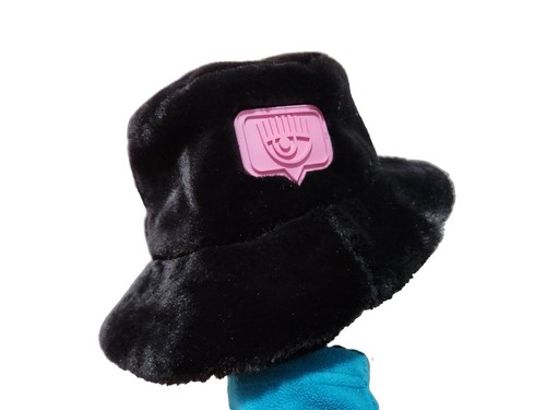 Cappello ecopelliccia nero - ecopelliccia,