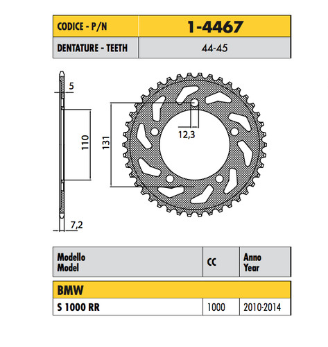 4467 corona passo 525 - -,