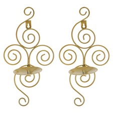  2 Pcs Candeliere in Metallo