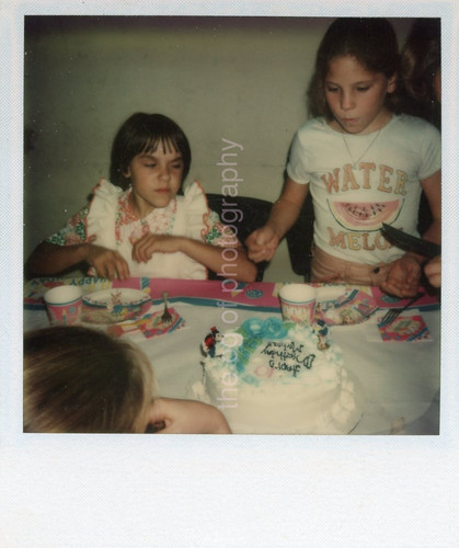 Vintage polaroid party girls - vintage,