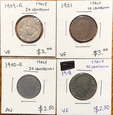 Italy Coin Lot: 1909-R - 20C