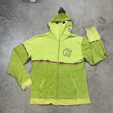 Felpa con cappuccio Etnies XL 90s 00s Y2k pattinaggio skateboard skate full zip maglione