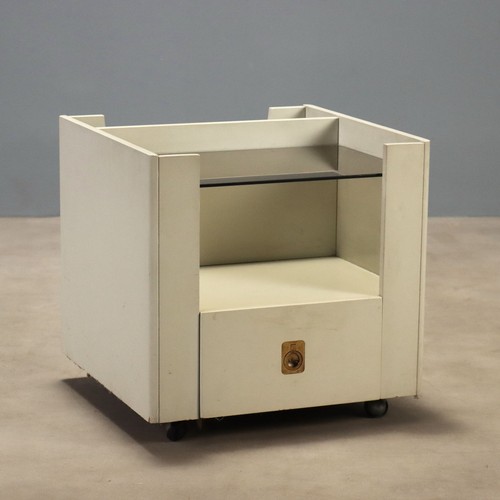 Comodino vintage legno laccato - legno,