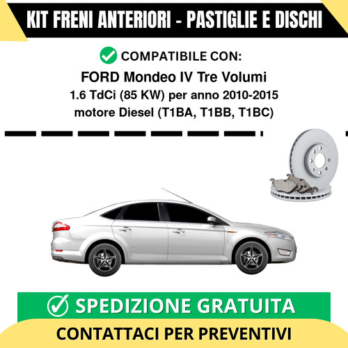 Kit freni anteriori pastiglie - kit,