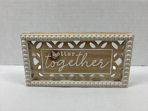 Better together blocco legno - better,