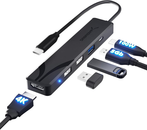 Hub usb multipresa porte - hub, [5-porte]