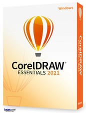 Corel DRAW Essentials 2021 + Photo-Paint Windows software grafico download NUOVO