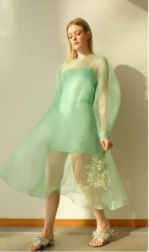 Abito midi organza - abito,