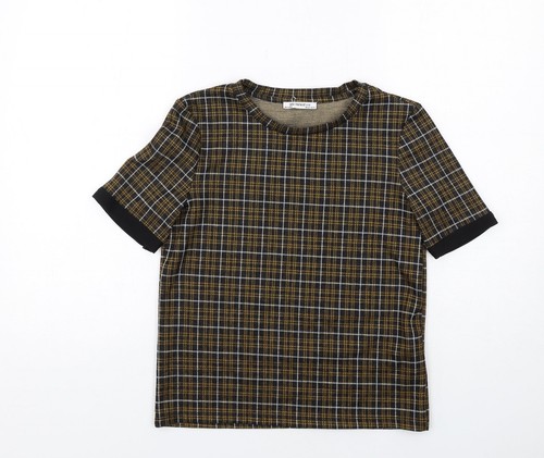 Blusa donna zara nera quadri - blusa,