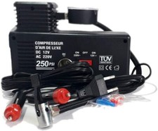 MINI COMPRESSORE CANOTTI AUTO 12V 220V AUTO BICI MOTO 250PSI 35LITRI