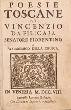 FILICAIA Vincenzo. POESIE
