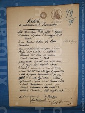 H8684 FOGLIO ANTICO DOCUMENTO