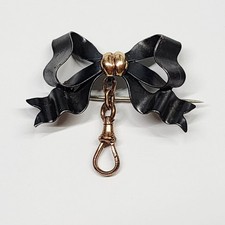 Antique Victorian Black Niello