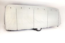 CAPA® Wohnwagen Schutzhülle, Abdeckplane, Wohnwagenhülle, grau, L600/B250/H240