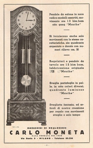 Pubblicita 1948 orologio - pubblicita',