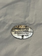 Kriegsmarine identification plate