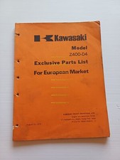 Kawasaki Z 400 D4 1976 varianti catalogo ricambi per Europa originale