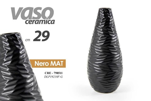 Vaso ceramica fiori elegante - vaso,
