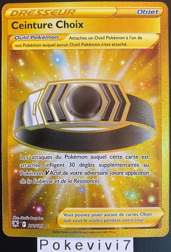 Carte pokemon ceinture choix - carte,