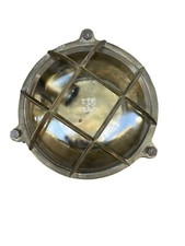 LAMPADA APPLIQUE TARTARUGA TONDA MARINA ANTIQUE LAMP MARINE BRASS