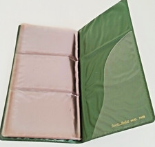 Porta Biglietti da Visita Registri Buffetti Mod 7435 Verde 57 tasche Ottimo
