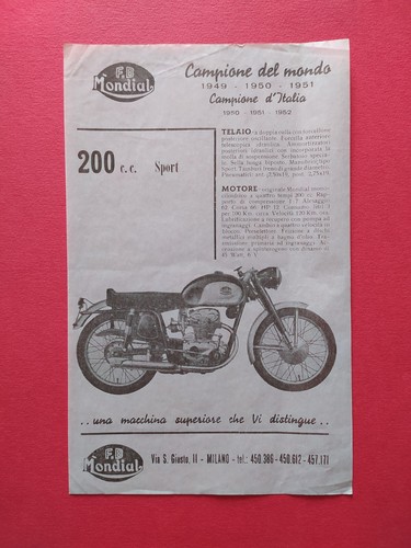 Mondial 200 sport - mondial, cc