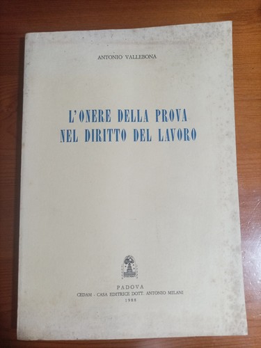 Antonio vallebona onere - antonio, vallebona.l'onere