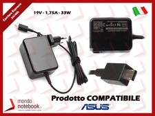 Alimentatore Compatibile per ASUS 33W 19V 1,75A per TP200SA X205T X205TA X206HA