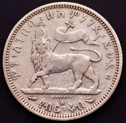 Etiopia birr menelik il - etiopia, 1/4