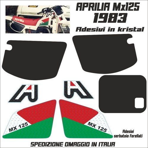 Aprilia mx125 1983 kit adesivi - mx125,