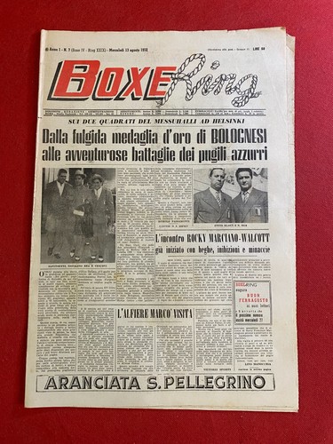 Boxe ring 1952 bolognesi - 13-8-1952,