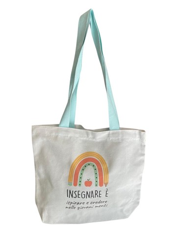 Borsa tela frasi insegnante - borsa,