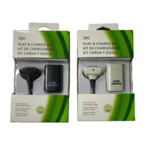 KIT PER XBOX 360 CAVO FILO USB + BATTERIA RICARICABILE JOYSTICK CONTROLLER 1000