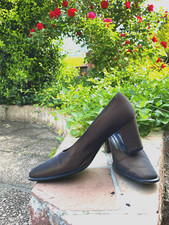 ?  Scarpa Decolleté Ugo Rossetti bronzo tessuto raso 37 nuove