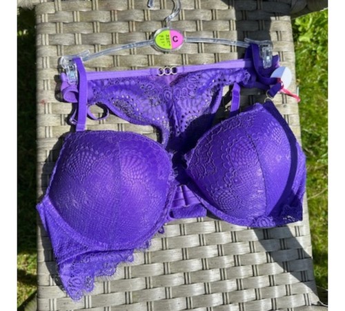 Reggiseno primark viola pizzo - primark,