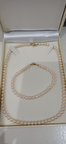 Collana bracciale perle - e,