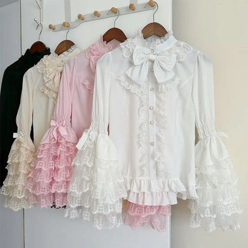 Gothic sweet lolita shirt long - sweet,