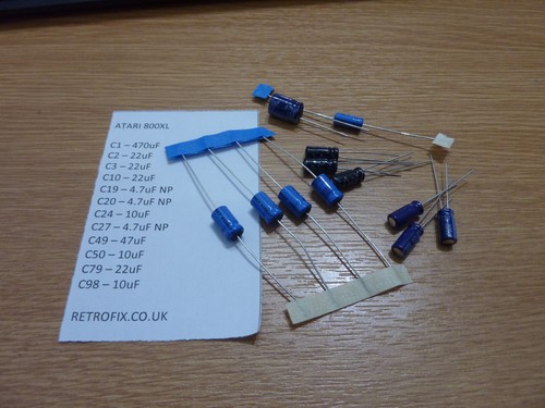 Kit condensatore atari 800xl - condensatore,