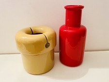 ? due vasi vintage in ceramica anni 70 gabbianelli il picchio inspired