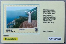  ITALIA 2021 MARATEA TESSERA FILATELICA FRANCOBOLLO